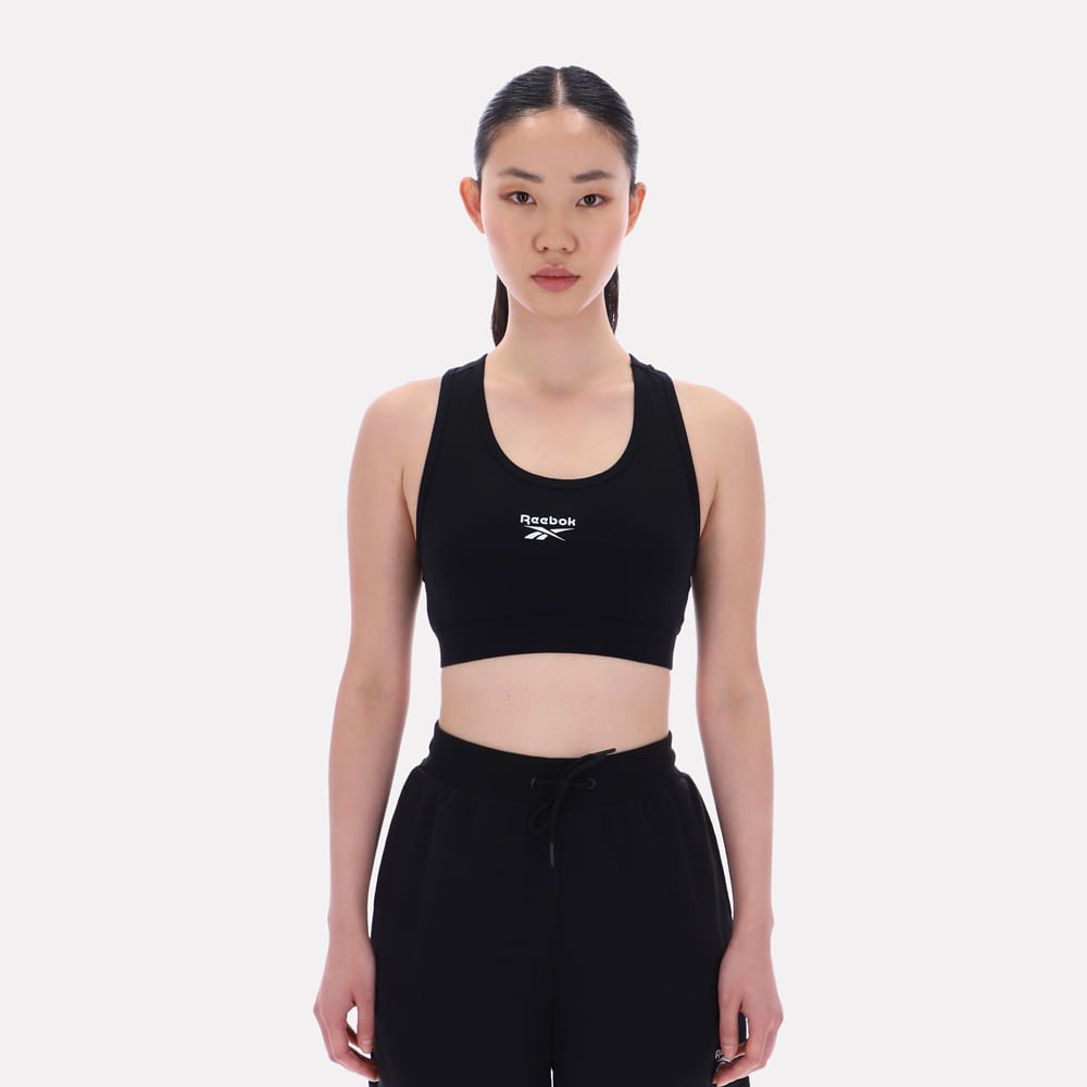 Top Deportivo Classics | Piper Scoop Neck Small Logo Bra Top | Mujer