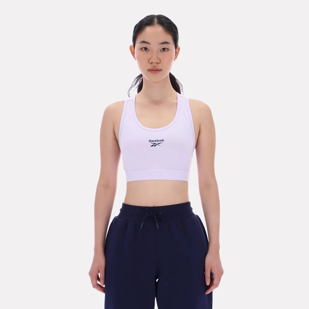 Top Deportivo Classics | Piper Scoop Neck Small Logo Bra Top | Mujer