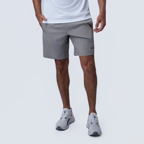 Shorts Gris | Poly Long Logo Short | Hombre