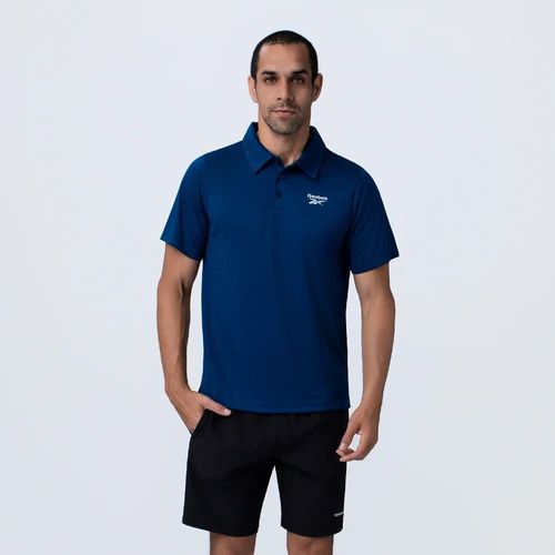 Polo Azul | Poly Ss Polo Shirt | Hombre