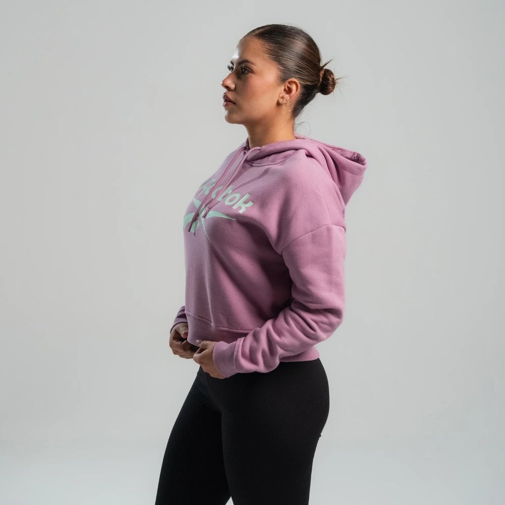 Polera Con Capucha Classics | Women Big Logo Fleece Hoodie | Mujer - Imagen 2