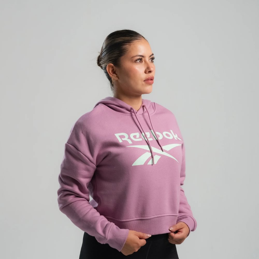 Polera Con Capucha Classics | Women Big Logo Fleece Hoodie | Mujer - Imagen 3
