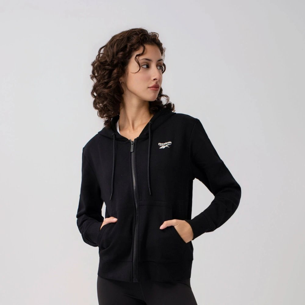 Polera Con Capucha Classics | Women Small Logo Fz Hoodie | Mujer - Imagen 4