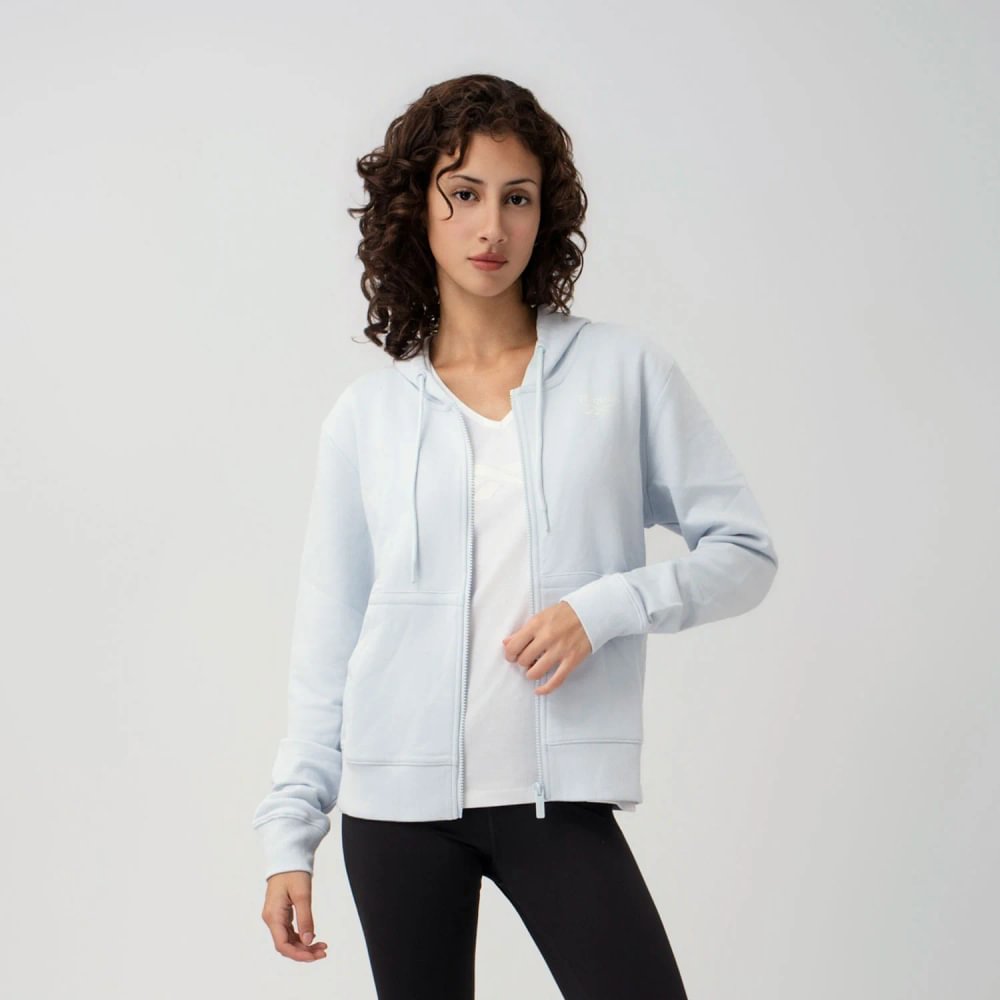 Polera Con Capucha Classics | Women Small Logo Fz Hoodie | Mujer - Imagen 4
