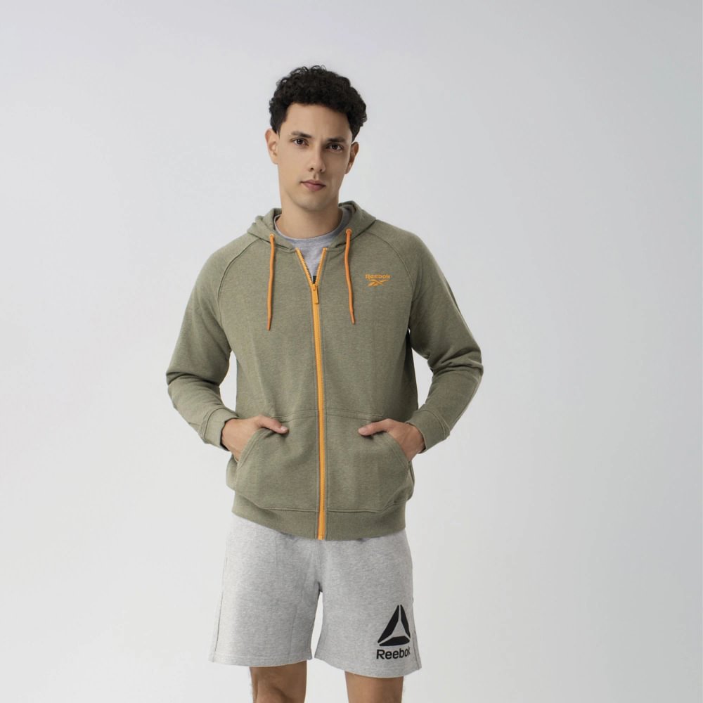 Polera Classics | Zip Melange Terry Hoodie | Hombre - Imagen 1
