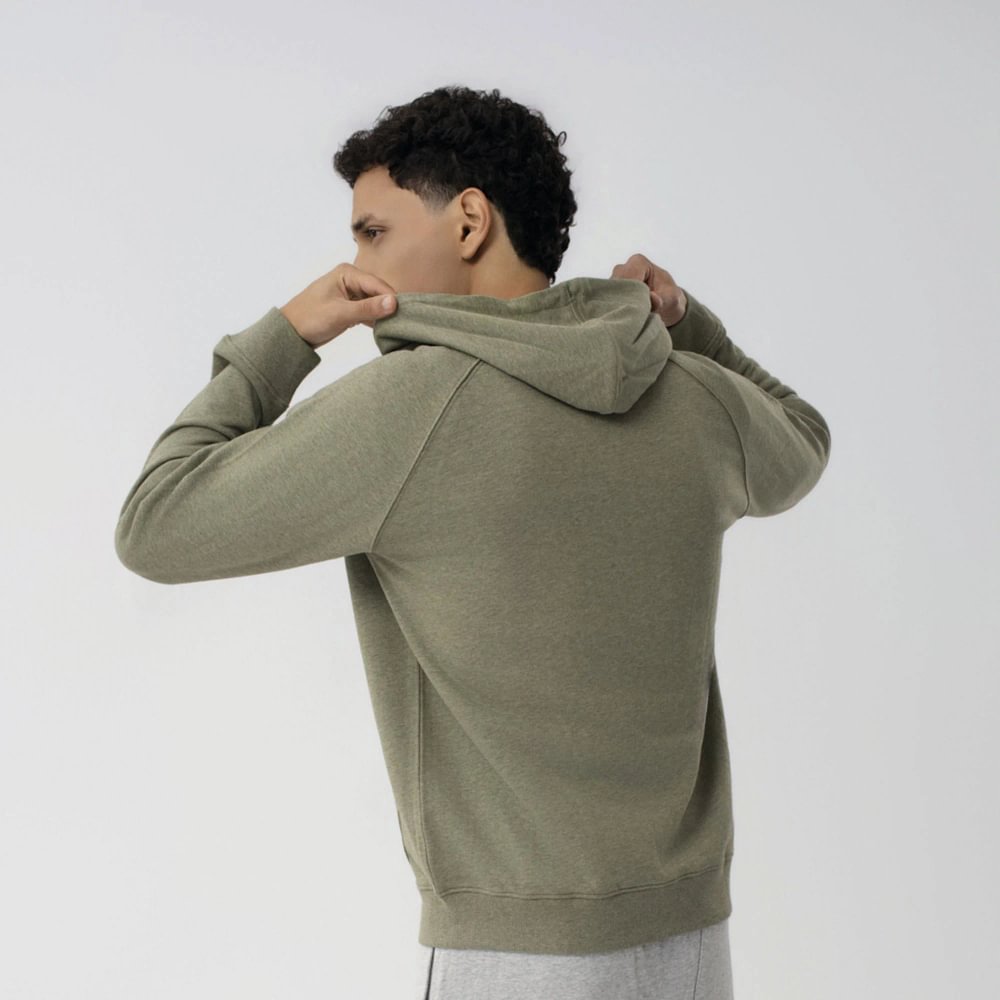 Polera Classics | Zip Melange Terry Hoodie | Hombre - Imagen 3