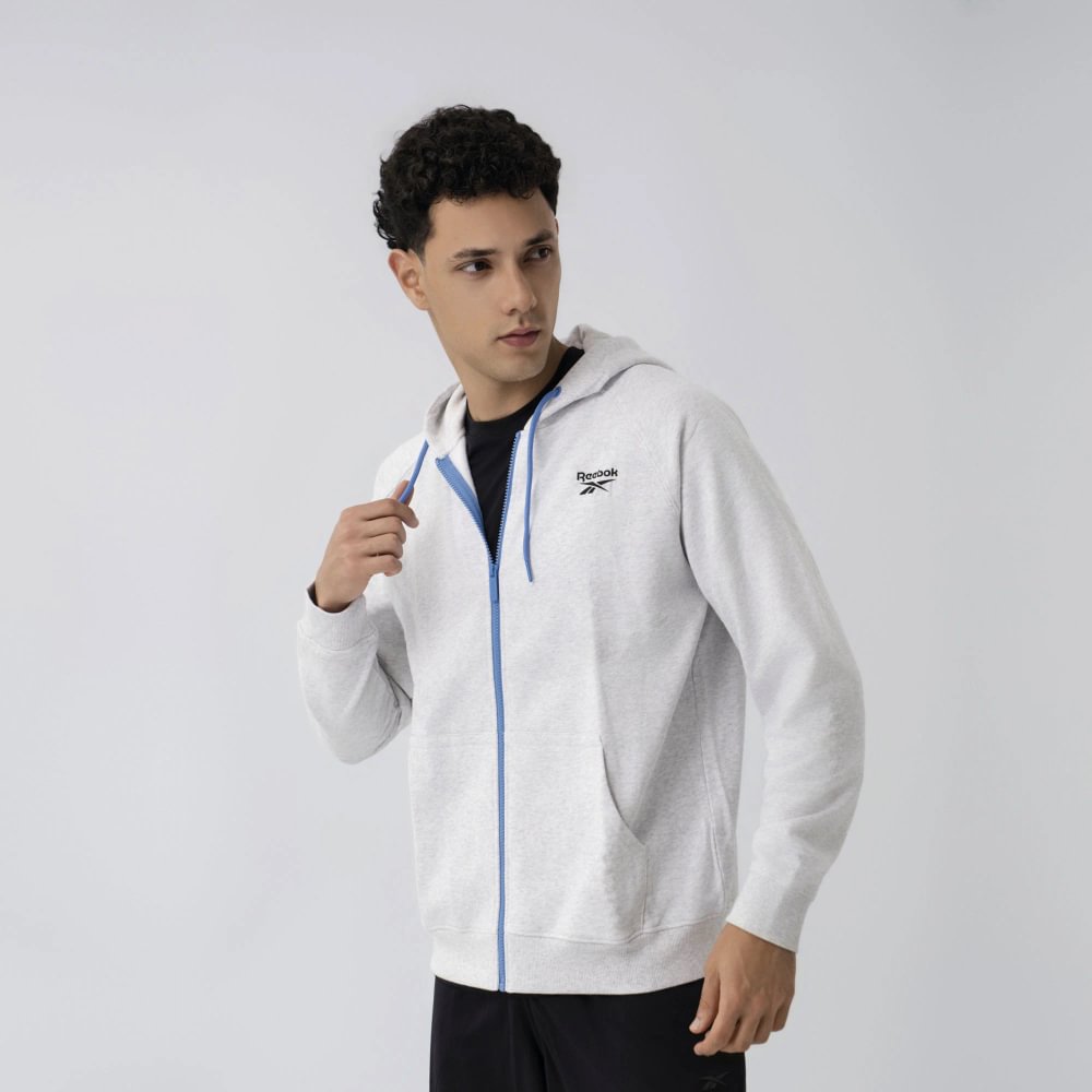 Polera Classics | Zip Melange Terry Hoodie | Hombre - Imagen 2