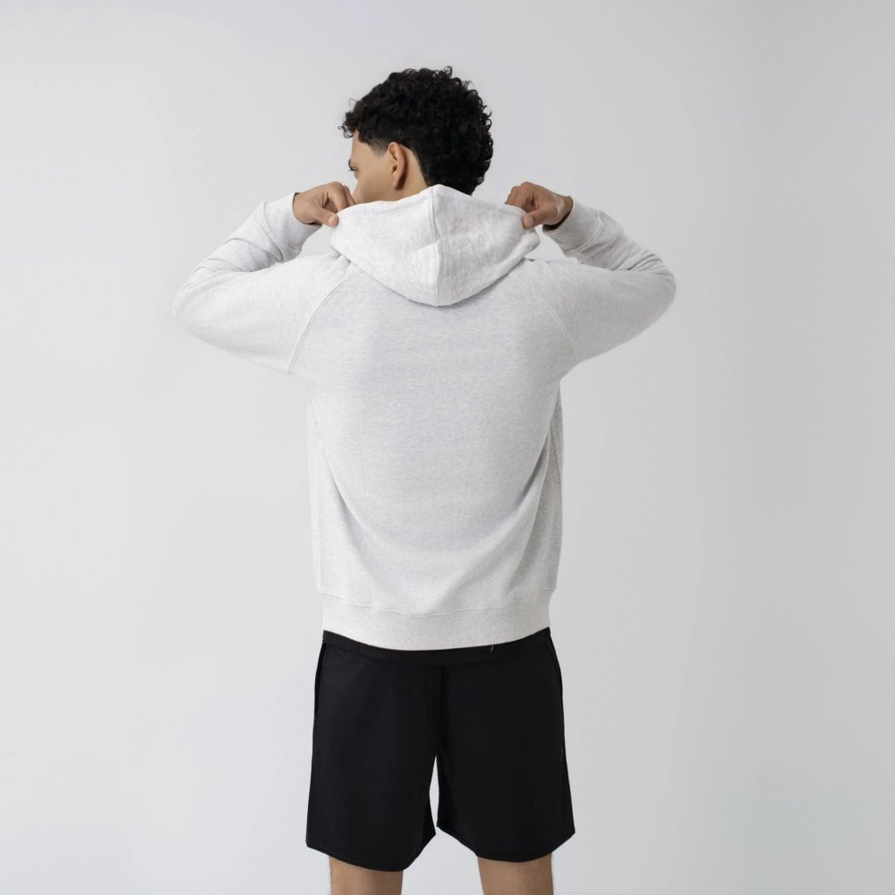 Polera Classics | Zip Melange Terry Hoodie | Hombre - Imagen 3