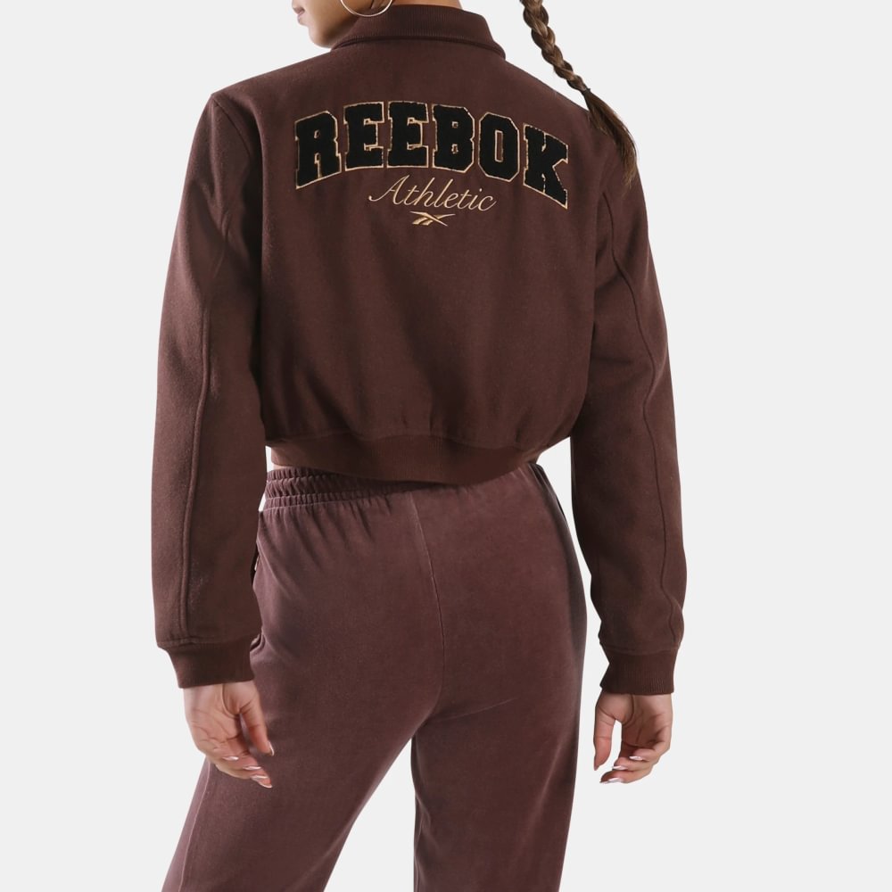 Casaca Classics | Elevated Athletic Cropped Varsity Bomber | Mujer - Imagen 2