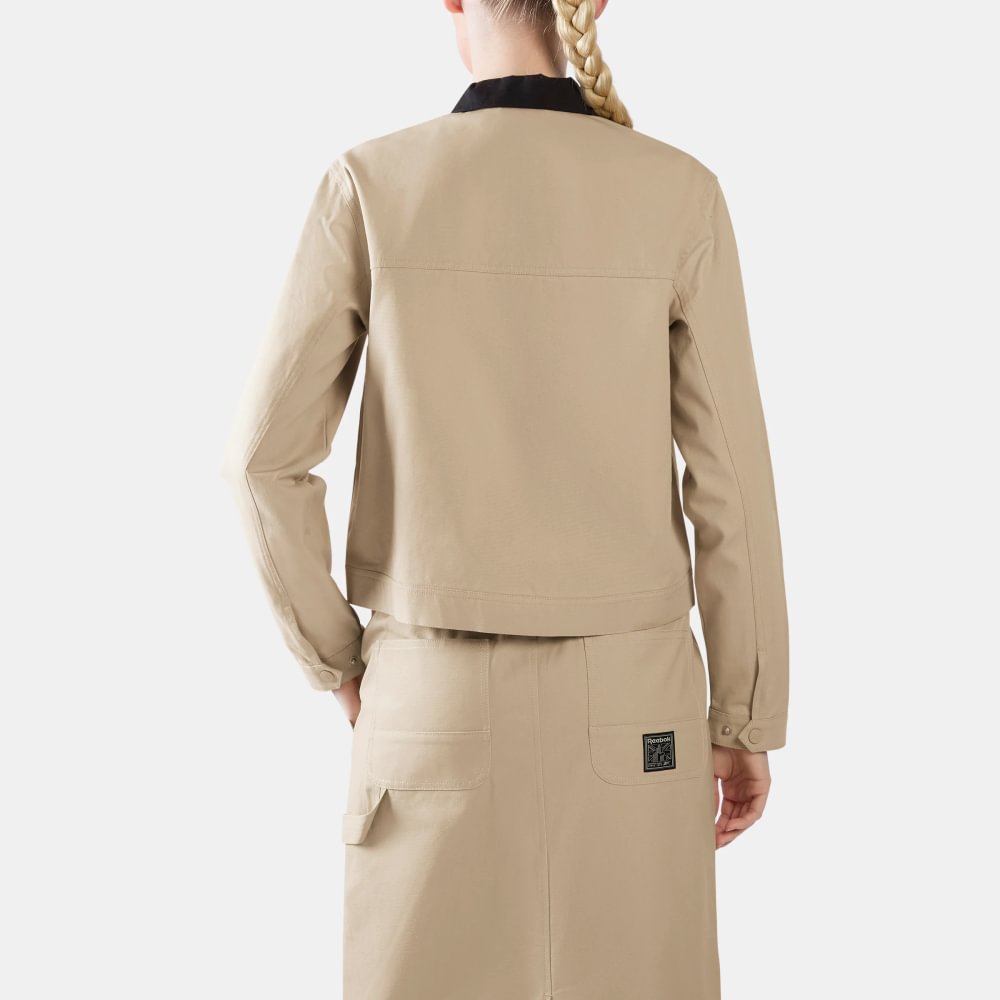 Casaca Classics | Workwear Cropped Canvas Jacket | Mujer - Imagen 2