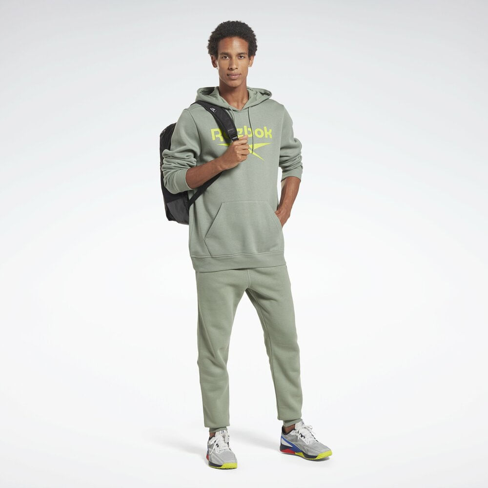 Pantalones reebok on sale hombre verdes