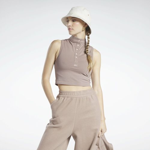 Polo Reebok Classics Cropped Fitted Mujer