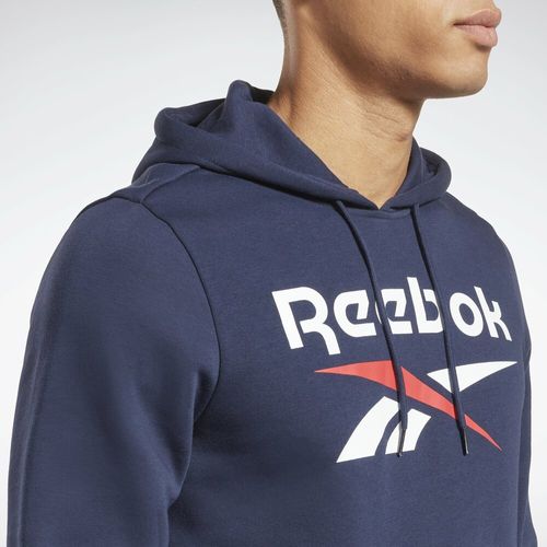 Polera Reebok Identity Fleece Stacked Logo Pullover Hombre