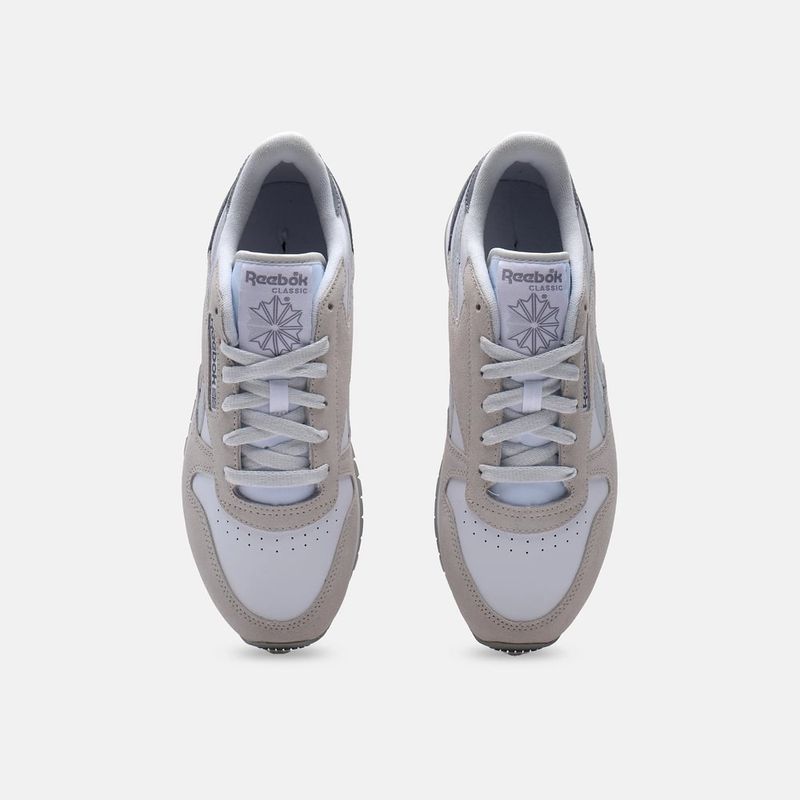 Reebok classic leather mujer plata on sale